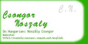 csongor noszaly business card