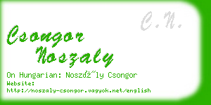 csongor noszaly business card